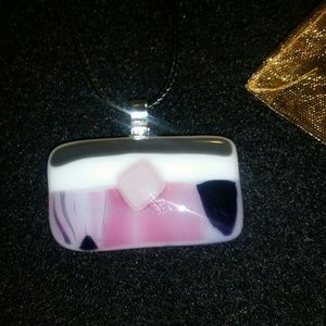 Fused glass pendant